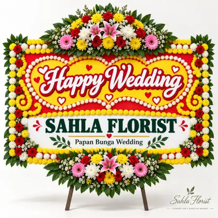 Papan Bunga Pernikahan Halmahera Utara