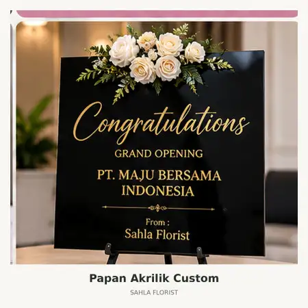 Papan Bunga Akrilik Halmahera Utara